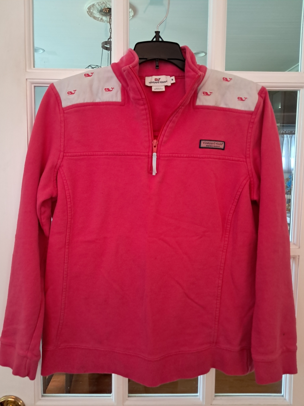 Vineyard Vines Pink Quarter-Zip Pullover Jacket